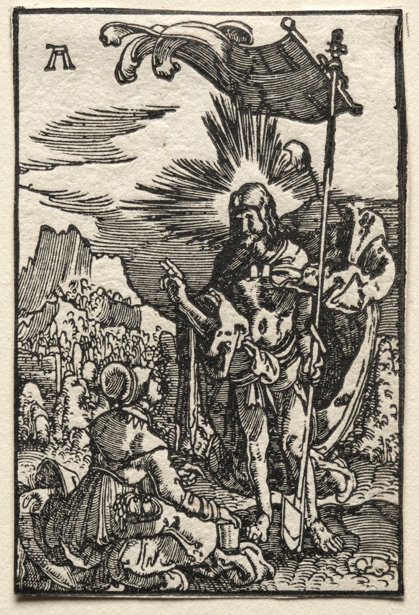 Pád a vykoupení člověka: Kristus se zjevuje svaté Máří Magdaleně od Albrecht Altdorfer
