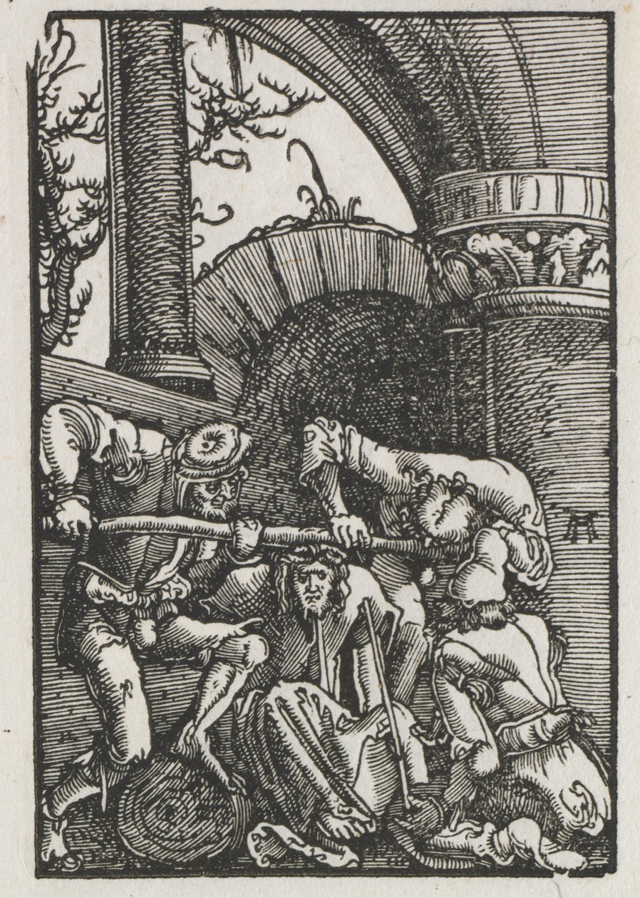 Pád a vykoupení člověka: Kristus korunovaný trním od Albrecht Altdorfer