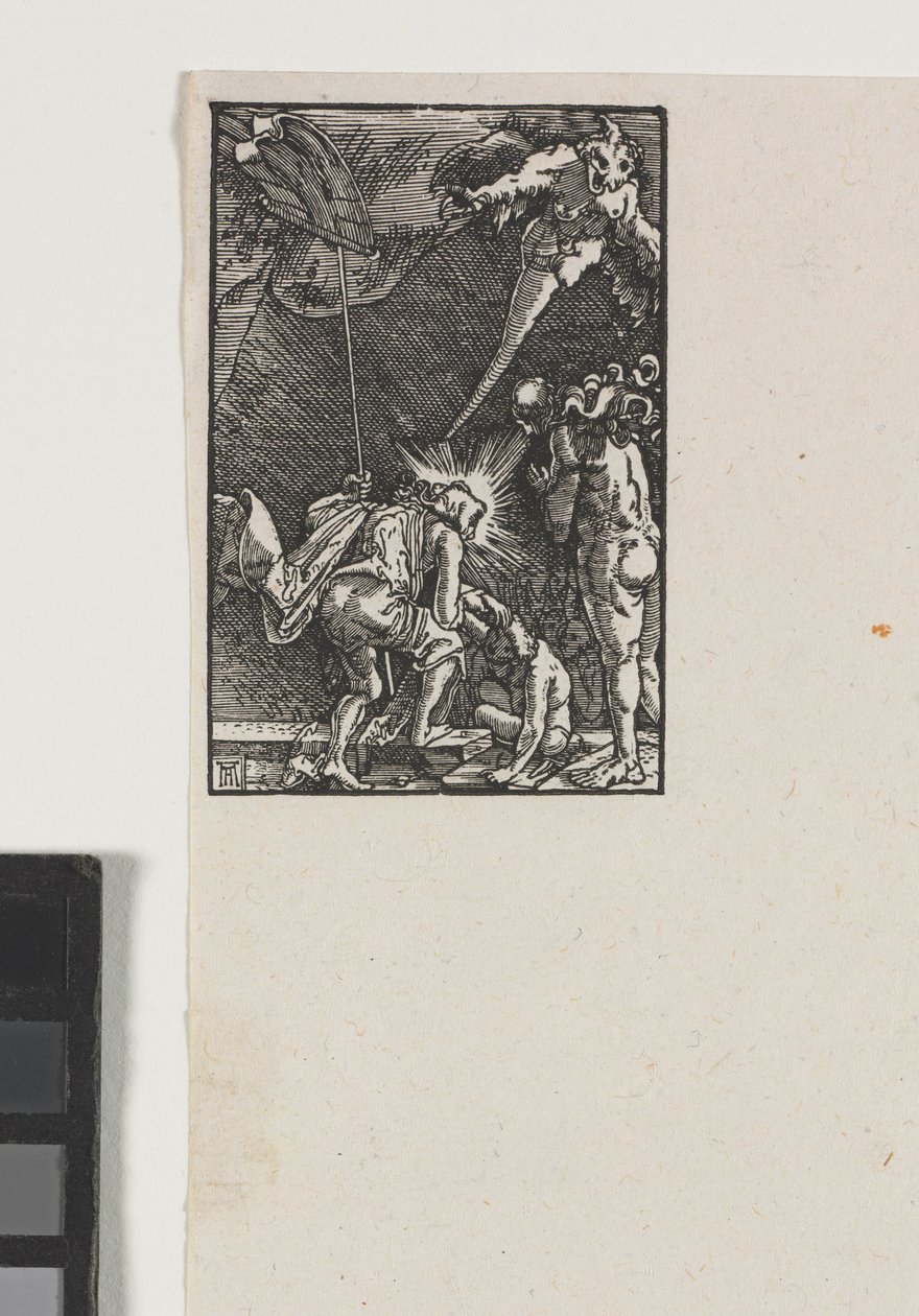Pád a vykoupení člověka: Kristus sestupující do pekla od Albrecht Altdorfer