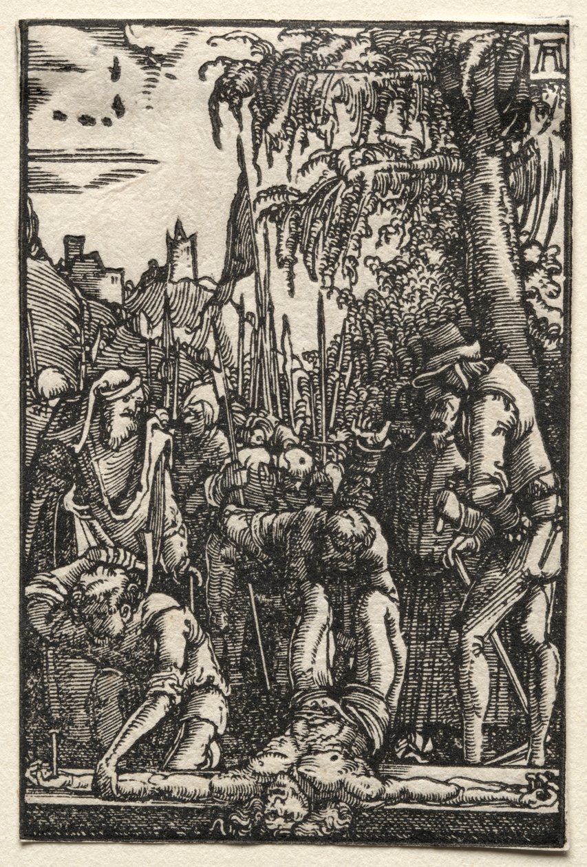 Pád a vykoupení člověka: Kristus přibitý na kříž, c. 1515. od Albrecht Altdorfer