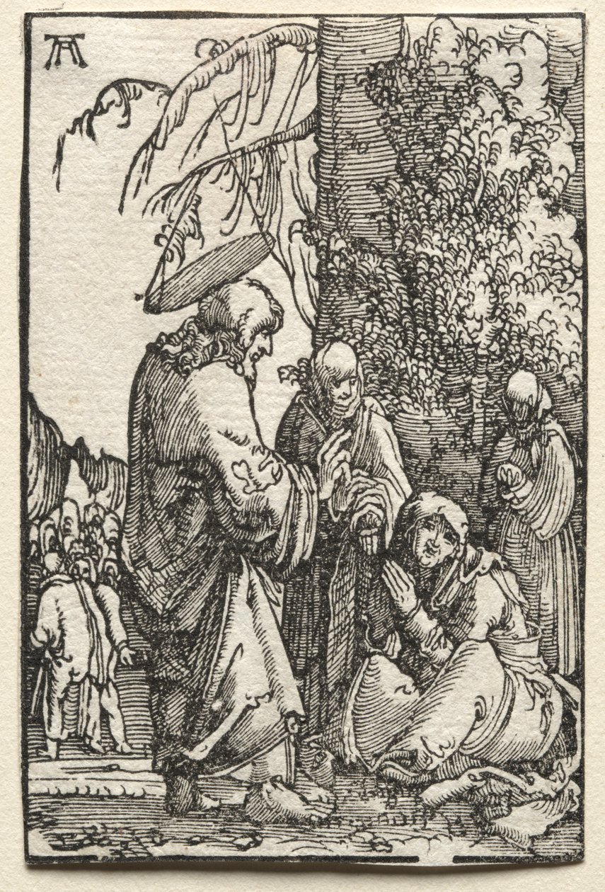 Pád a vykoupení člověka: Kristus opouští svou matku před utrpením od Albrecht Altdorfer