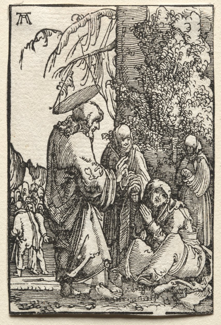 Pád a vykoupení člověka: Kristus opouští svou matku před utrpením, c. 1515. od Albrecht Altdorfer