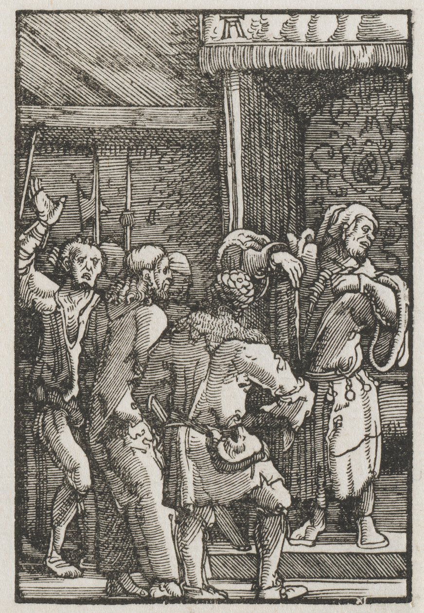 Pád a vykoupení člověka: Kristus před Kaifášem od Albrecht Altdorfer