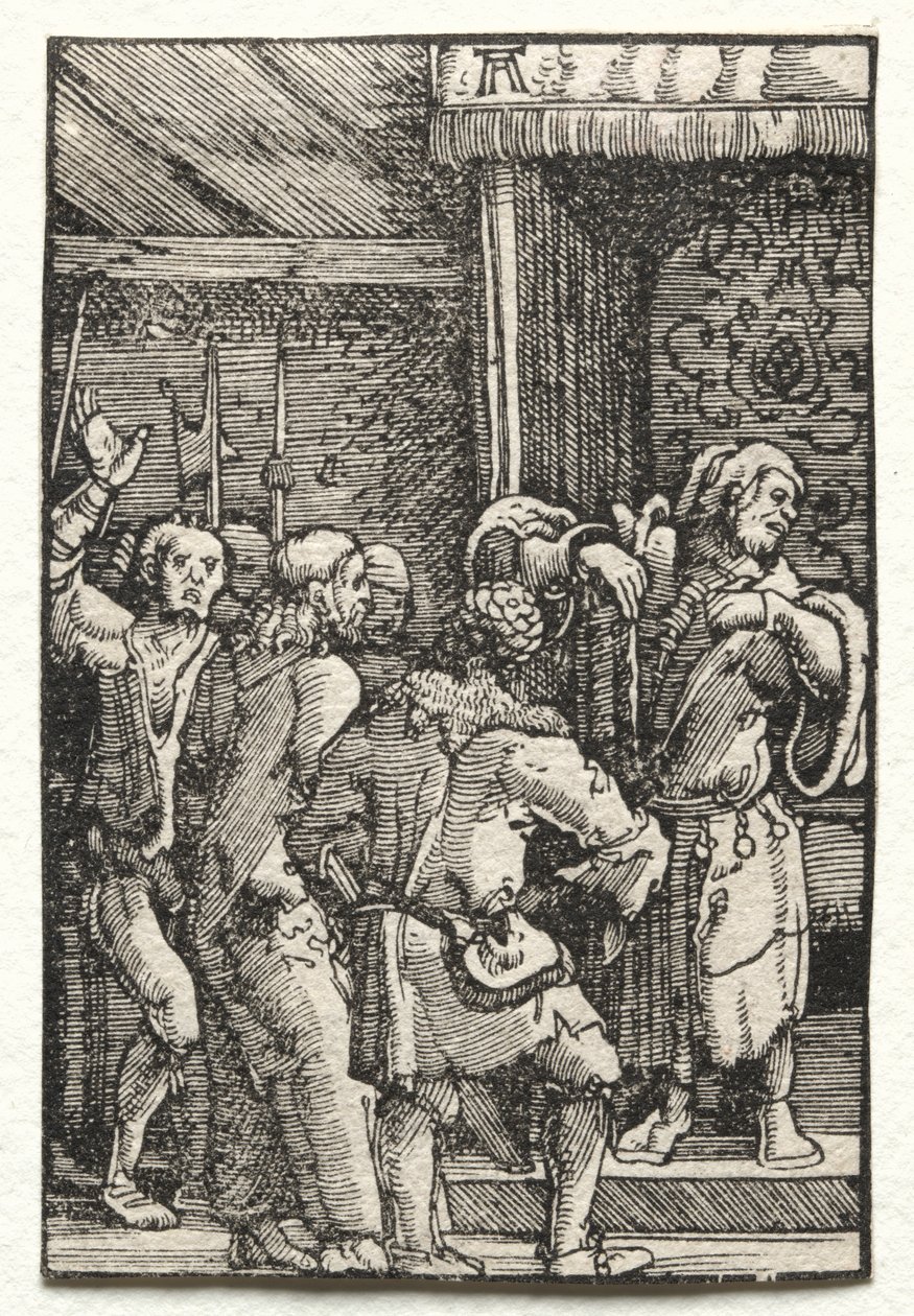 Pád a vykoupení člověka: Kristus před Kaifášem, c. 1515. od Albrecht Altdorfer