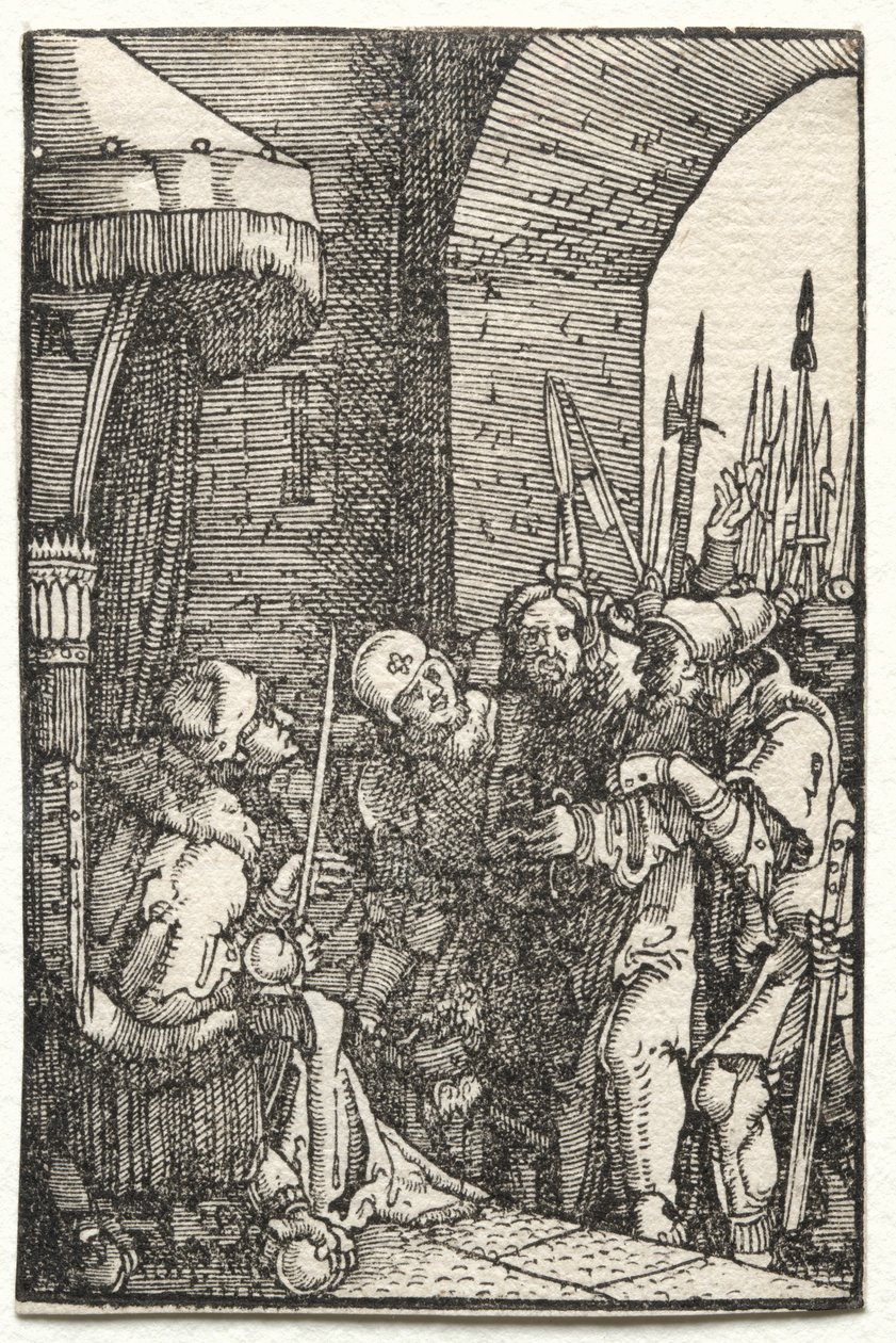 Pád a vykoupení člověka: Kristus před Pilátem, c. 1515. od Albrecht Altdorfer