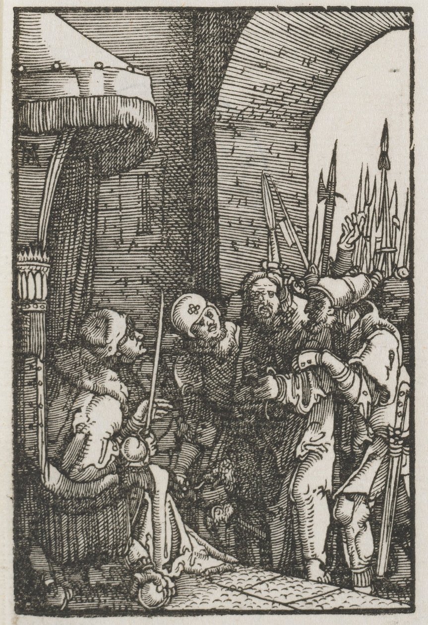 Pád a vykoupení člověka: Kristus před Pilátem, c. 1515. od Albrecht Altdorfer