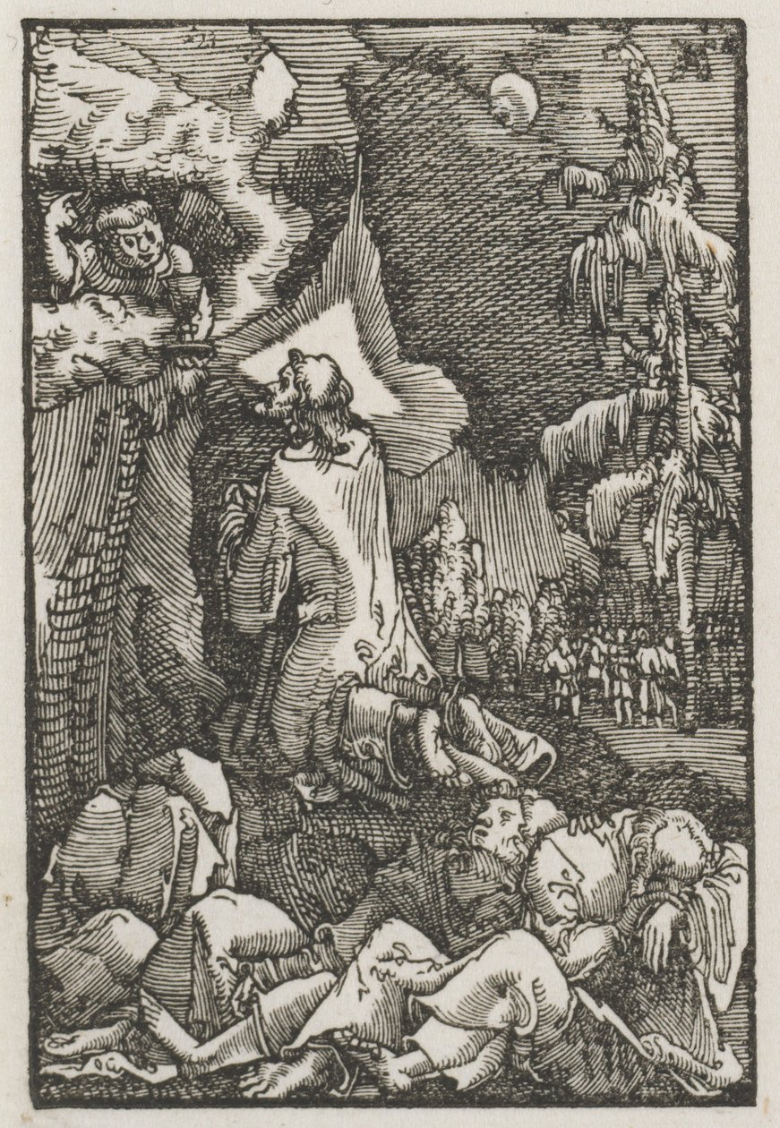 Pád a vykoupení člověka: Kristus na hoře Olivetské od Albrecht Altdorfer