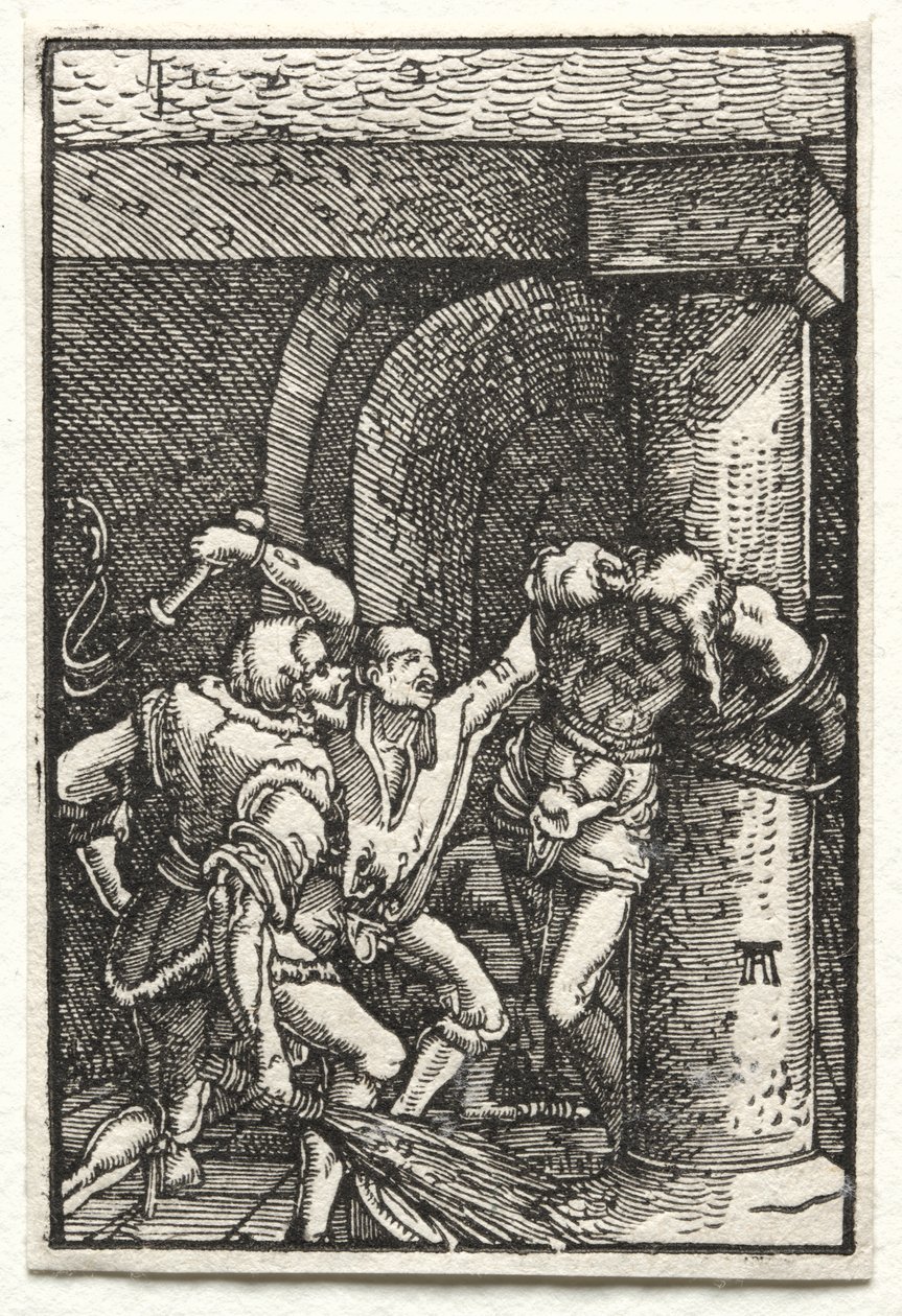 Pád a vykoupení člověka: bičování Krista od Albrecht Altdorfer