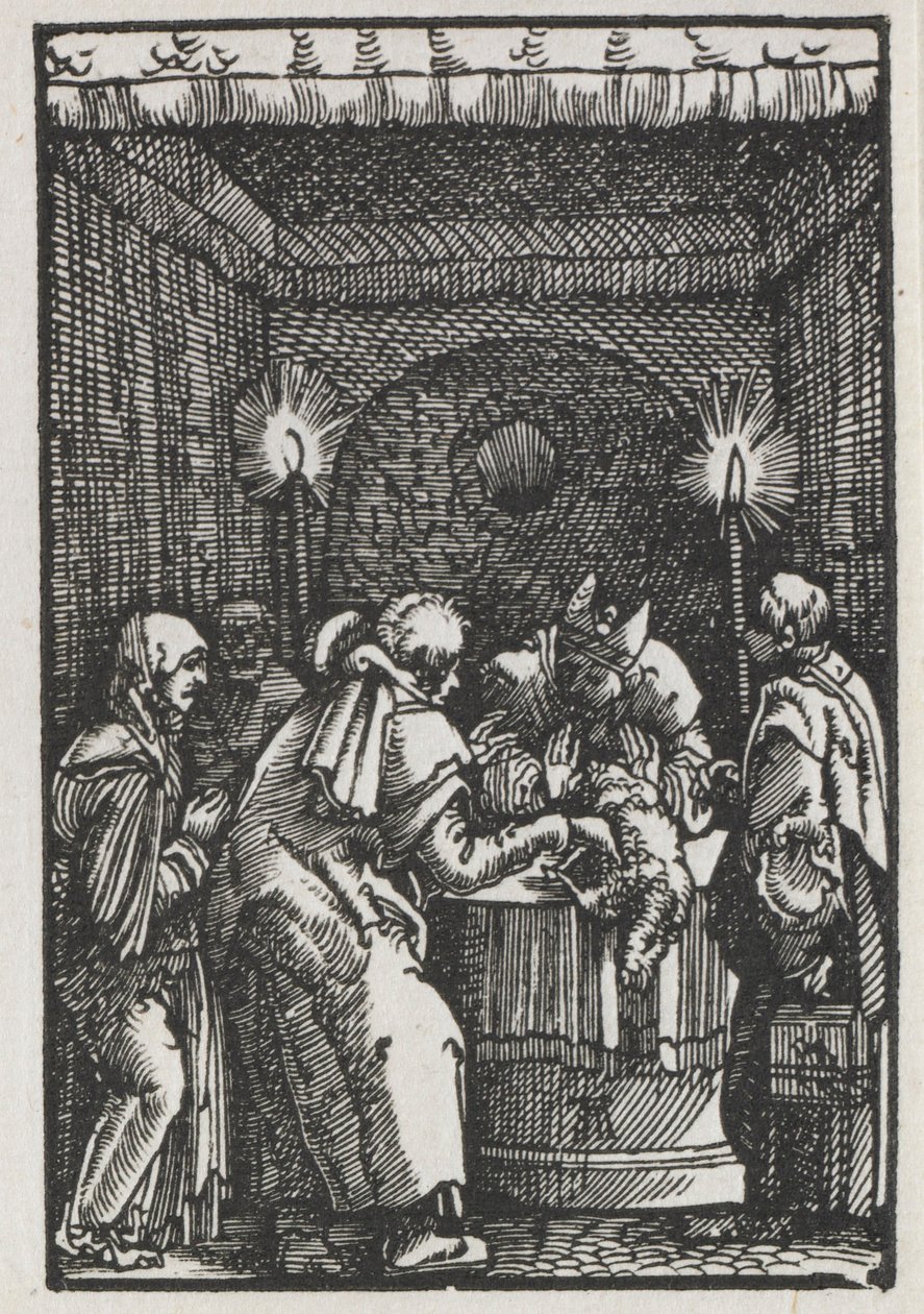 The Fall and Redemption of Man: Joachims Offering Rejected by High Priest, c. 1515. od Albrecht Altdorfer