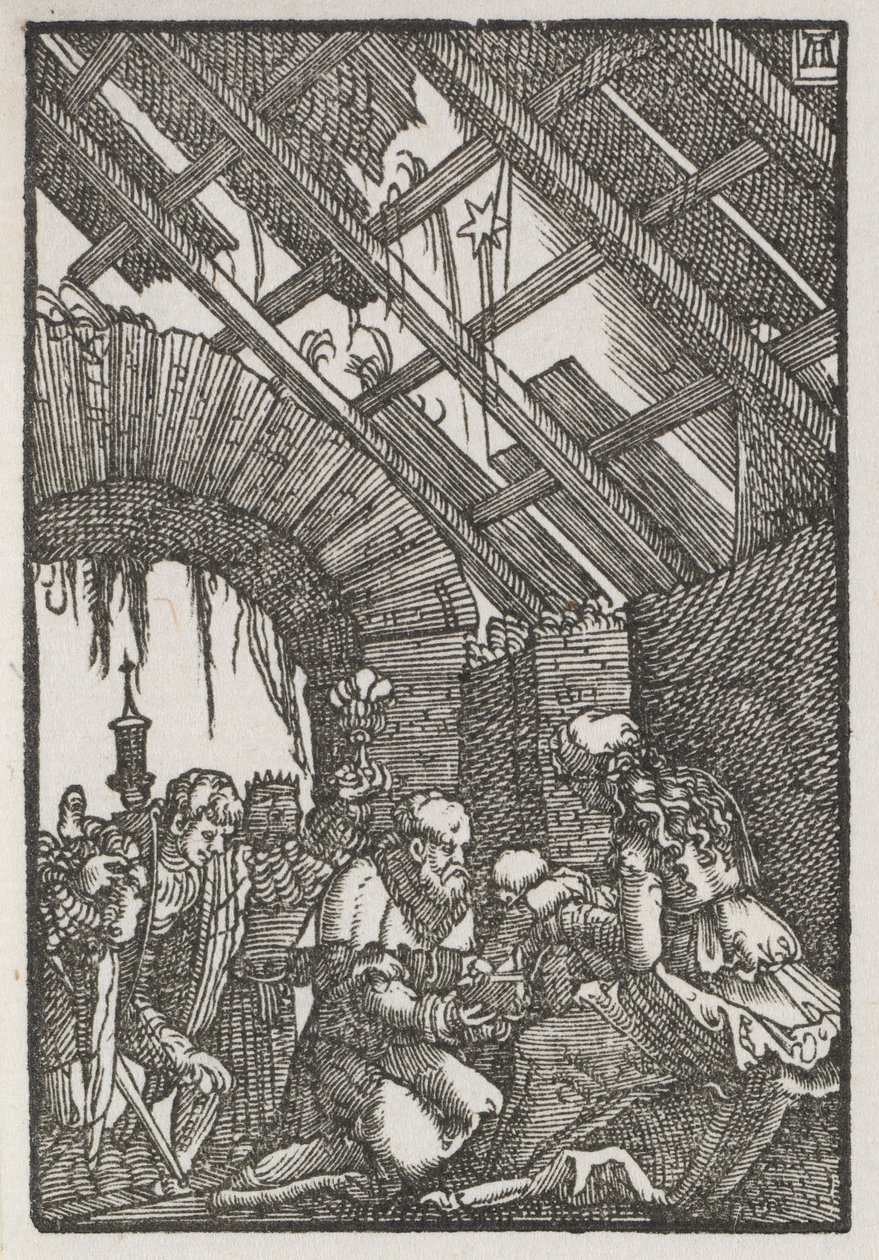 Pád a vykoupení člověka: Klanění tří králů, c. 1515. od Albrecht Altdorfer