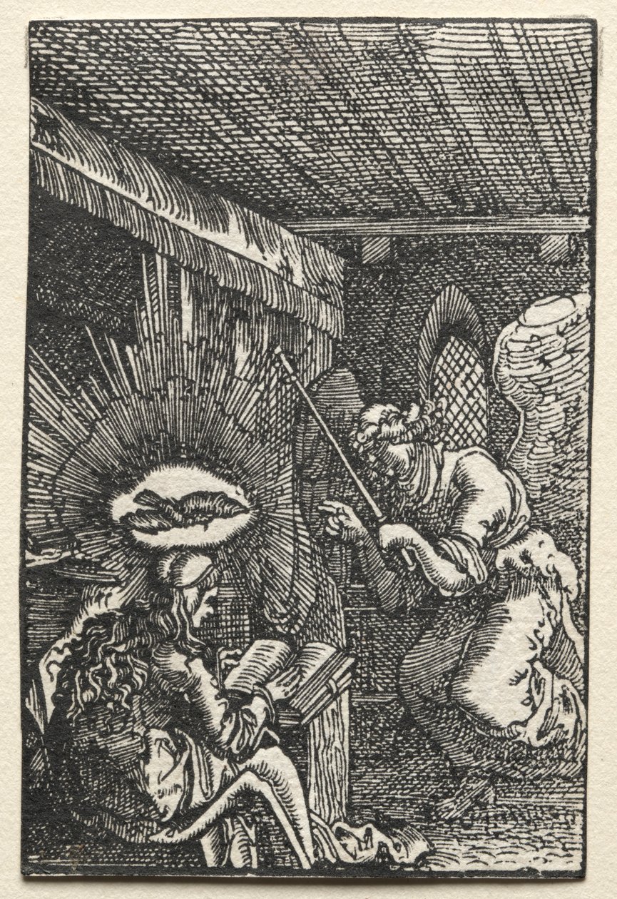 Pád a vykoupení člověka: Zvěstování, c. 1515. od Albrecht Altdorfer
