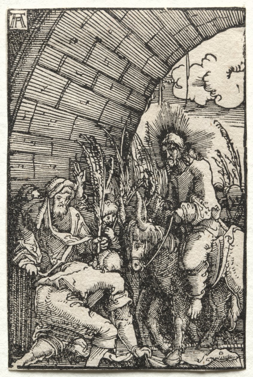 Pád a vykoupení člověka: Vjezd do Jeruzaléma od Albrecht Altdorfer