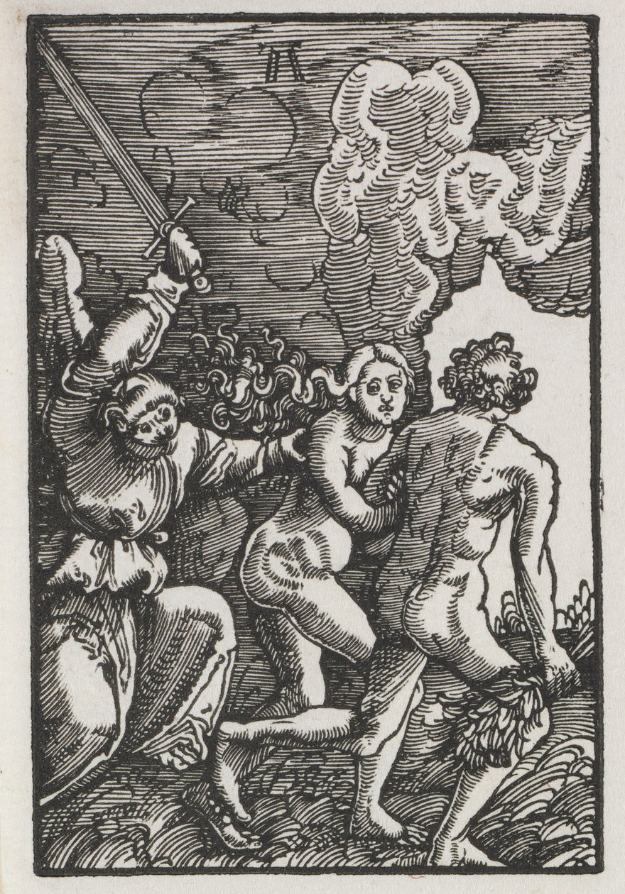 Pád a vykoupení člověka: Vyhnání z Edenu od Albrecht Altdorfer