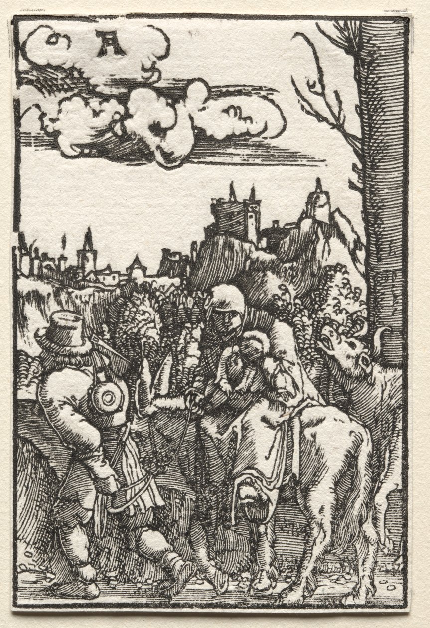 Pád a vykoupení člověka: Útěk do Egypta od Albrecht Altdorfer