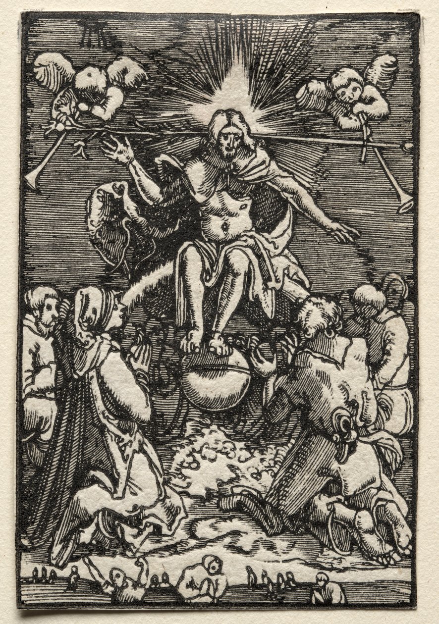 Pád a vykoupení člověka: Poslední soud od Albrecht Altdorfer