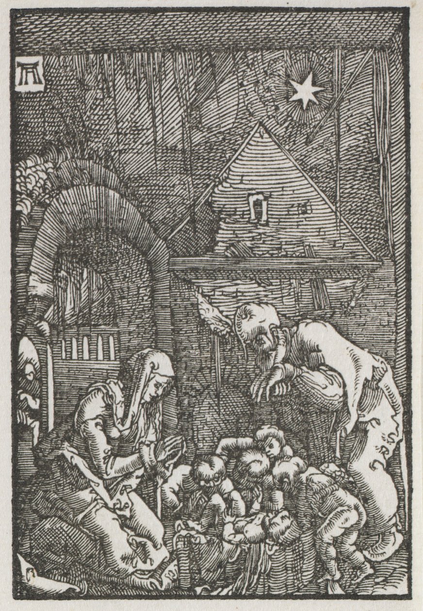 Pád a vykoupení člověka: Narození Páně od Albrecht Altdorfer