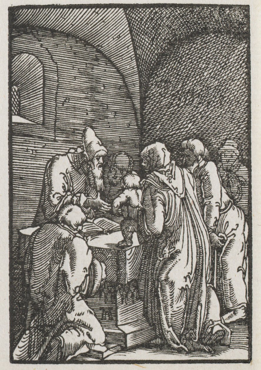 Pád a vykoupení člověka: Představení Krista v chrámu od Albrecht Altdorfer