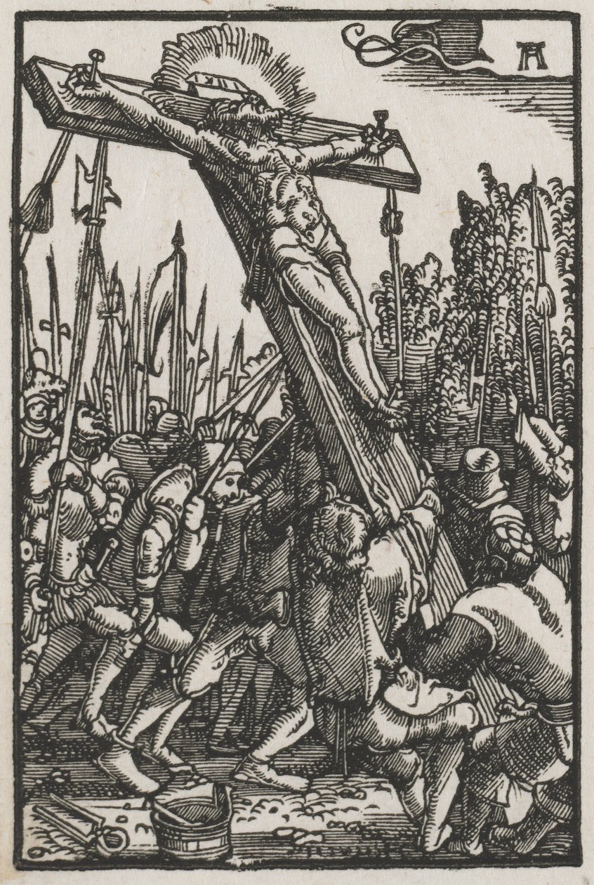 Pád a vykoupení člověka: Vzkříšení kříže od Albrecht Altdorfer