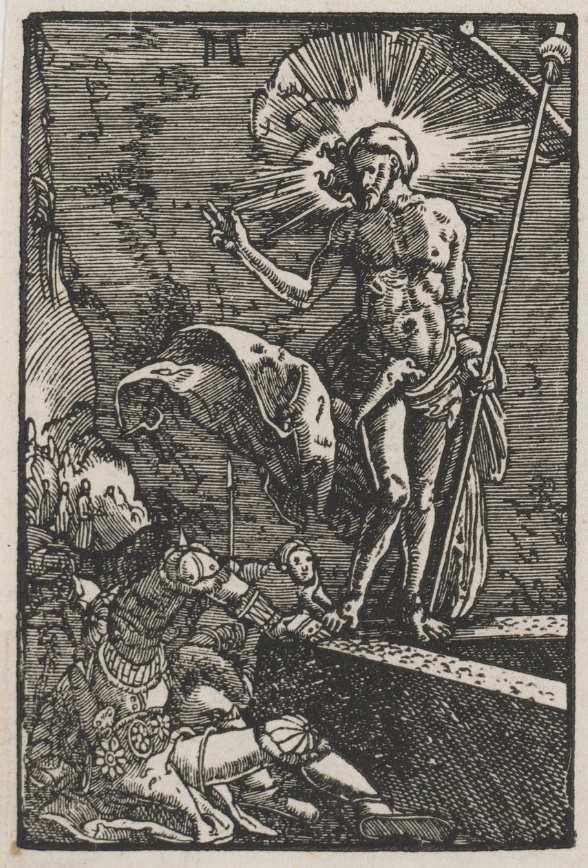 Pád a vykoupení člověka: Vzkříšení od Albrecht Altdorfer