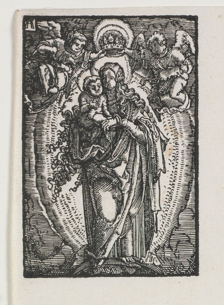 Pád a vykoupení člověka: Panna jako královna nebes od Albrecht Altdorfer