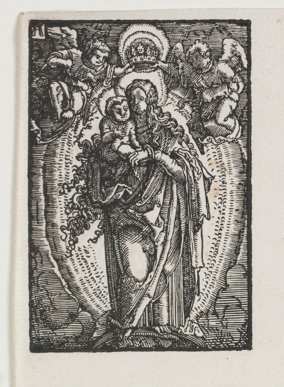 Pád a vykoupení člověka: Panna jako královna nebes, c. 1513. od Albrecht Altdorfer