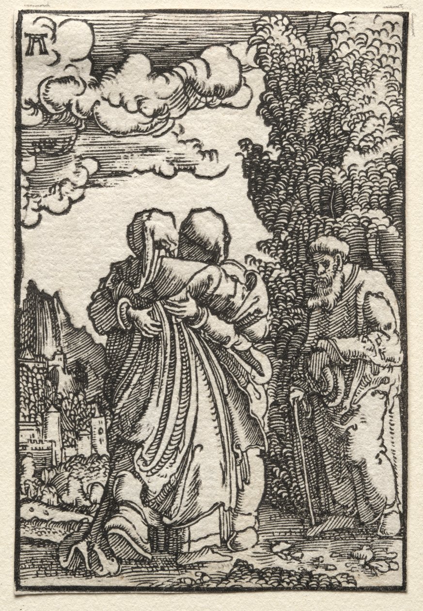 Pád a vykoupení člověka: Navštívení od Albrecht Altdorfer
