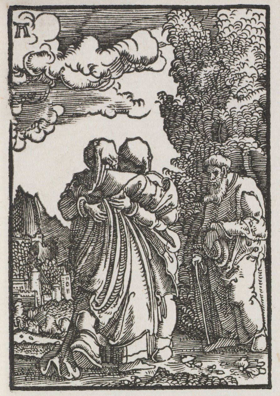 Pád a vykoupení člověka: Navštívení od Albrecht Altdorfer