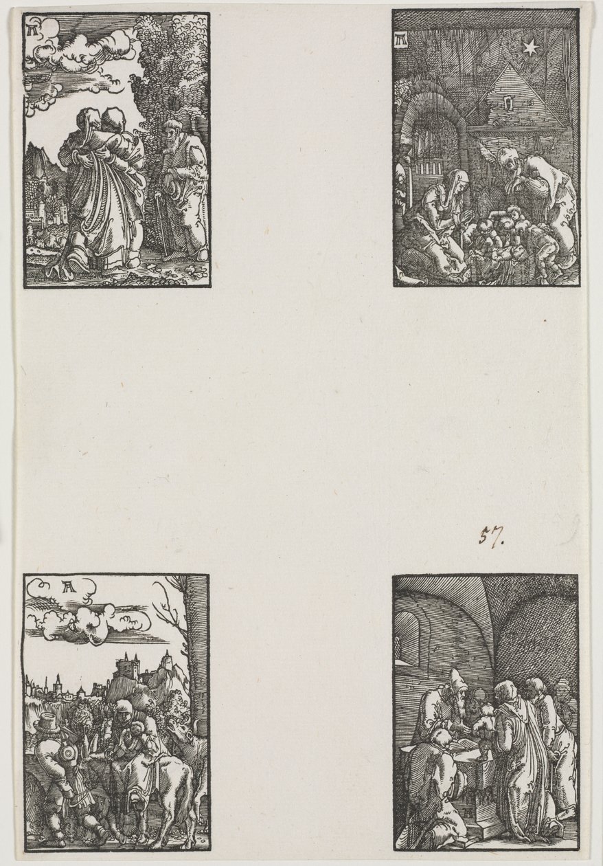 Pád a vykoupení člověka, c. 1515. od Albrecht Altdorfer