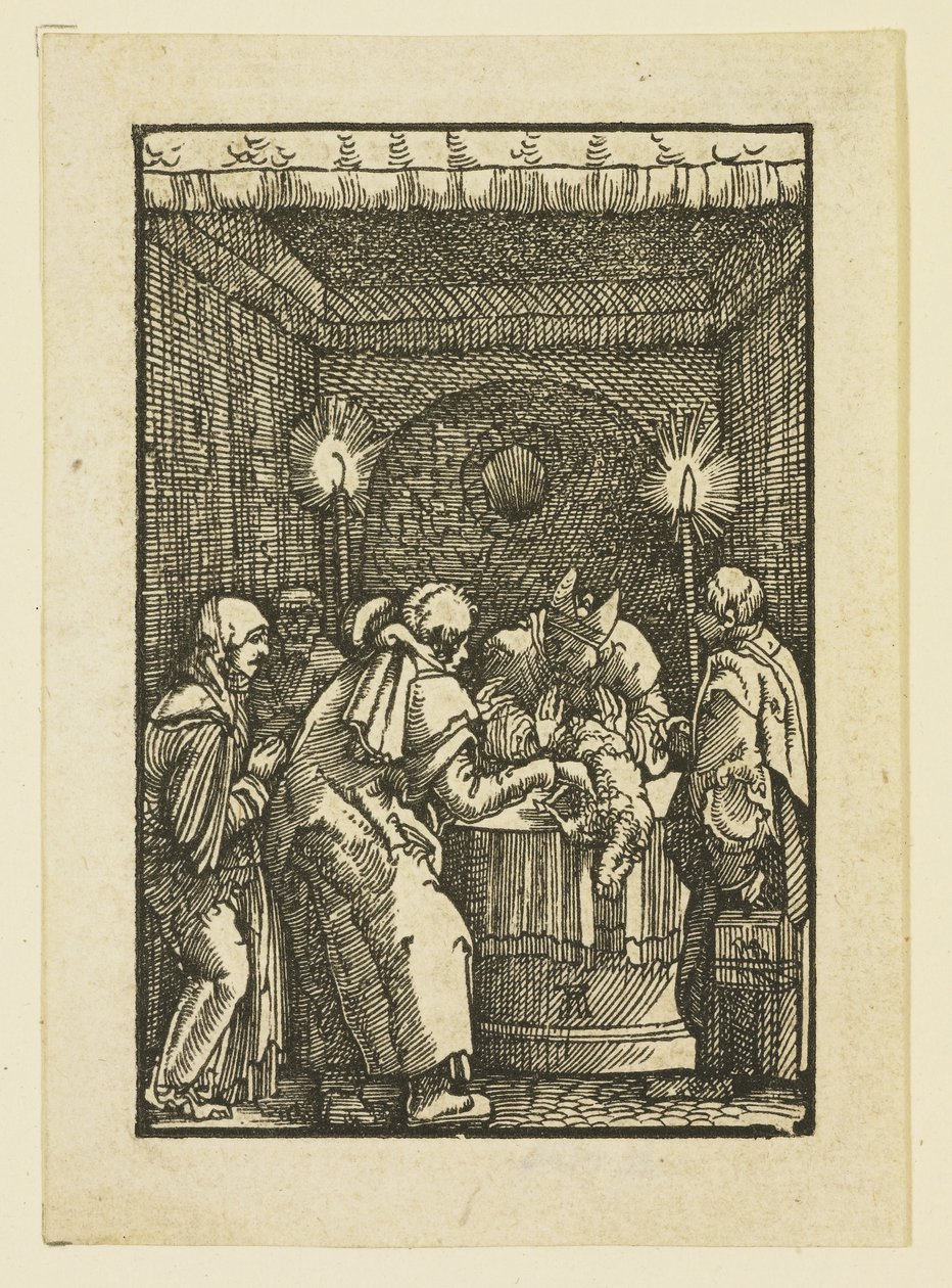 Velekněz odmítající Joachimovu oběť od Albrecht Altdorfer
