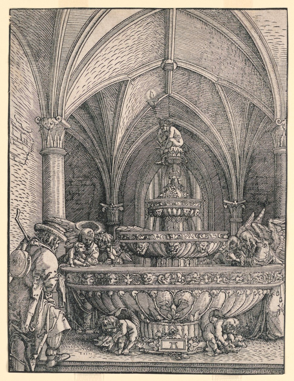 Svatá rodina na útěku do Egypta od Albrecht Altdorfer