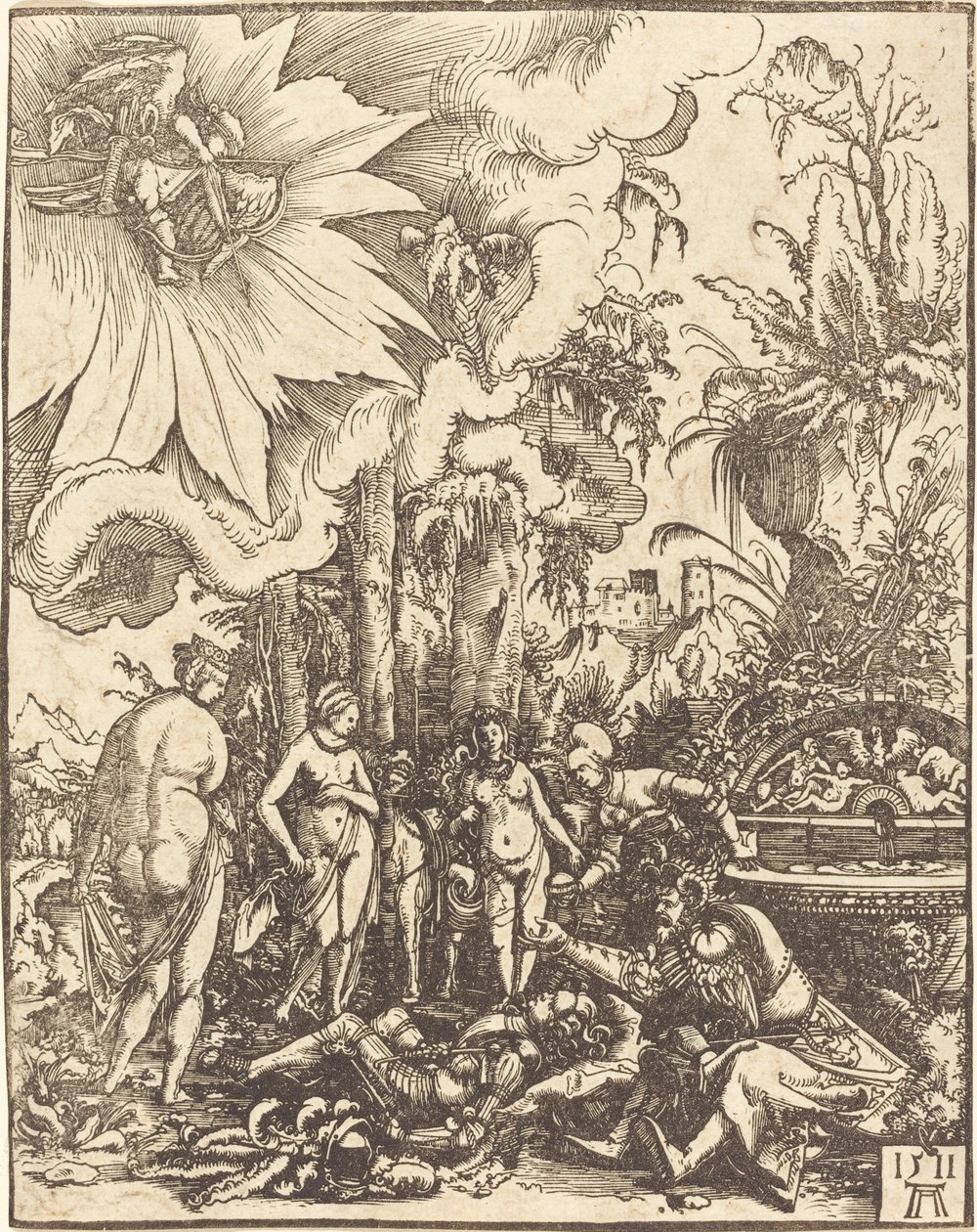 Soud z Paříže od Albrecht Altdorfer