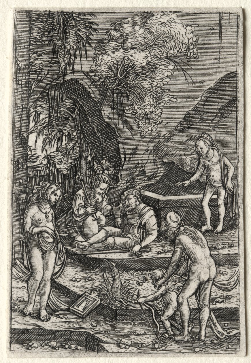 Soud z Paříže od Albrecht Altdorfer