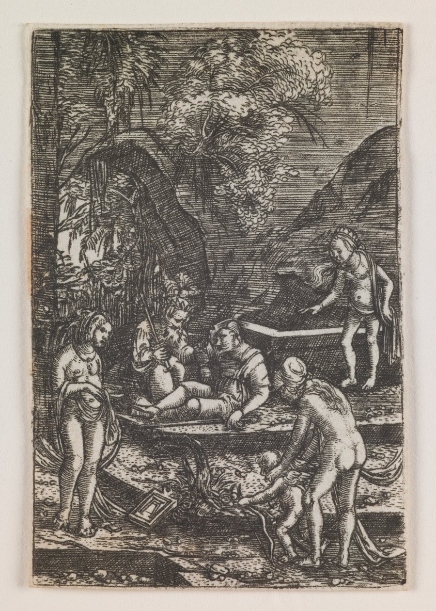 Pařížský soud od Albrecht Altdorfer
