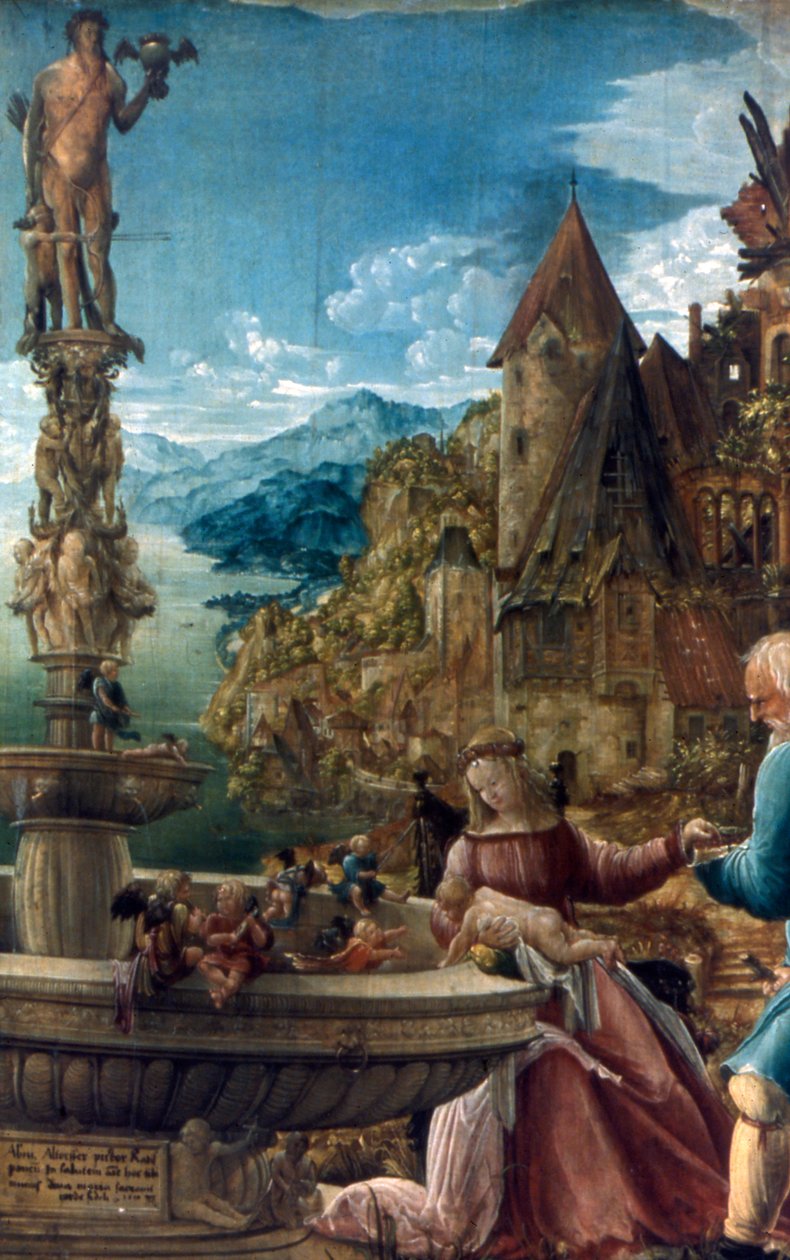 Zbytek na útěku do Egypta, 1510 od Albrecht Altdorfer