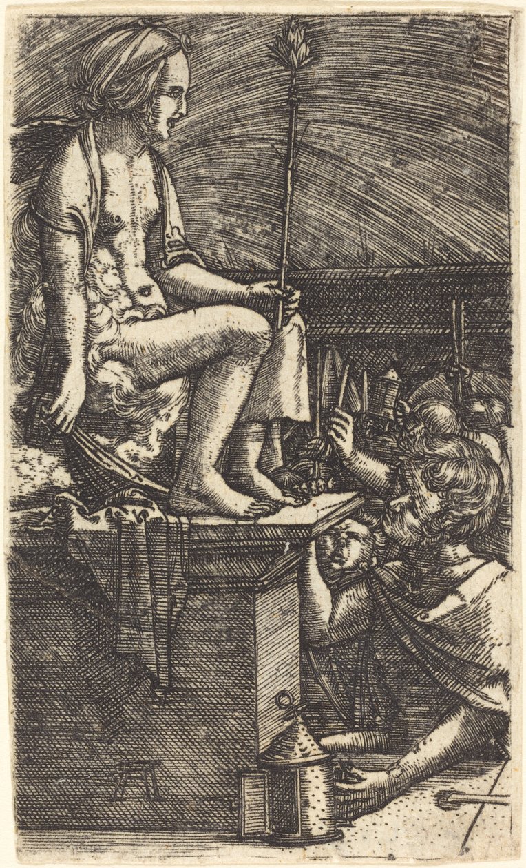 Římská kurtizána (Pomsta kouzelníka Virgila) od Albrecht Altdorfer