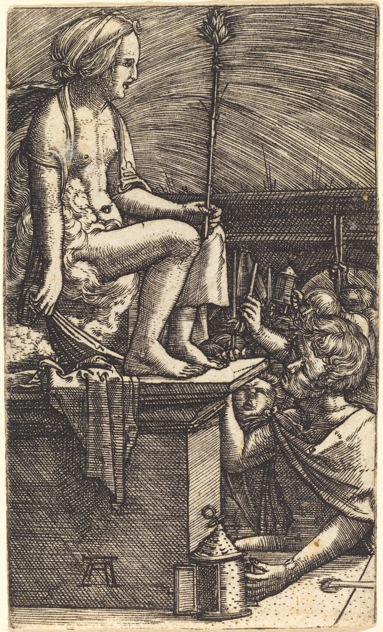 Římská kurtizána (Pomsta kouzelníka Virgila) od Albrecht Altdorfer