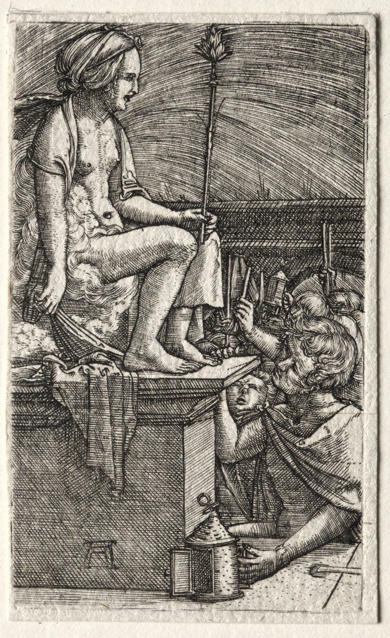 Římská kurtizána aneb Pomsta čaroděje Vergilia od Albrecht Altdorfer