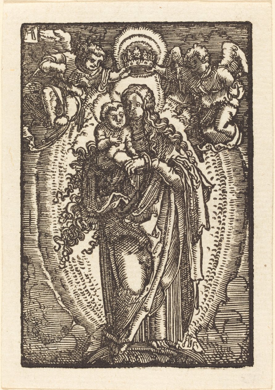 Panna jako Královna nebes od Albrecht Altdorfer
