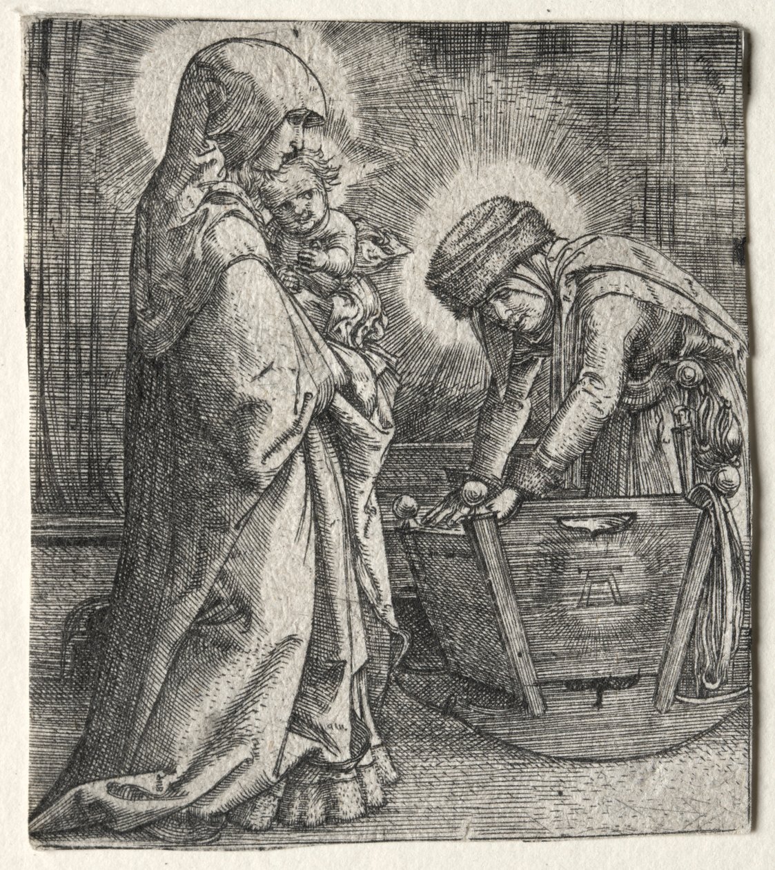 Panna s dítětem a svatá Anna u kolébky, 1520-1526. od Albrecht Altdorfer