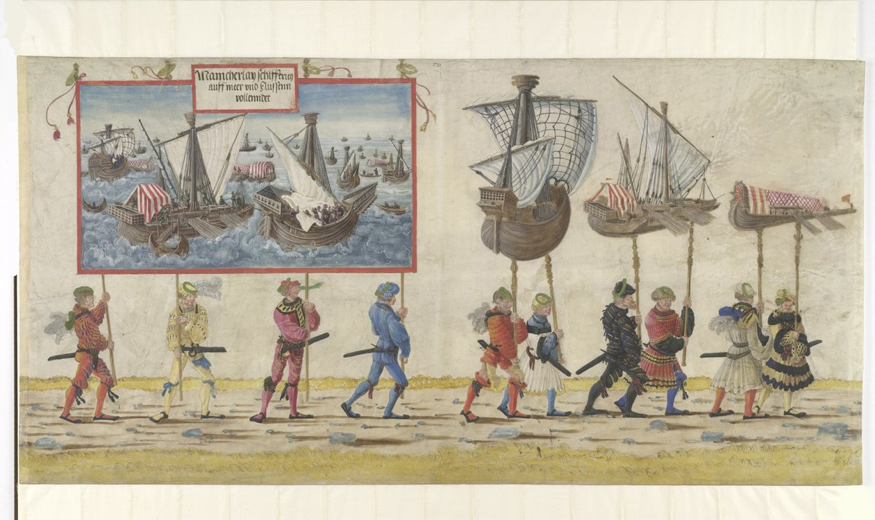 Triumfální procesí císaře Maxmiliána I., 1512-1515. od Albrecht Altdorfer