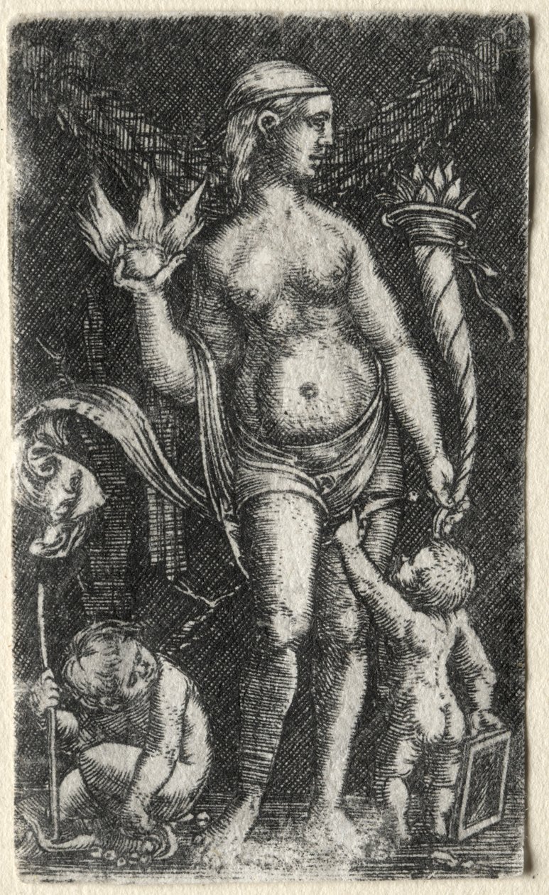 Venuše mezi dvěma amorky, 1520. od Albrecht Altdorfer