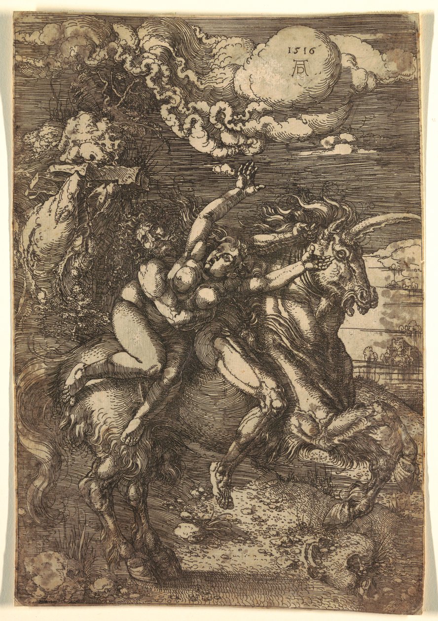 Únos proserpinu na jednorožce od Albrecht Dürer