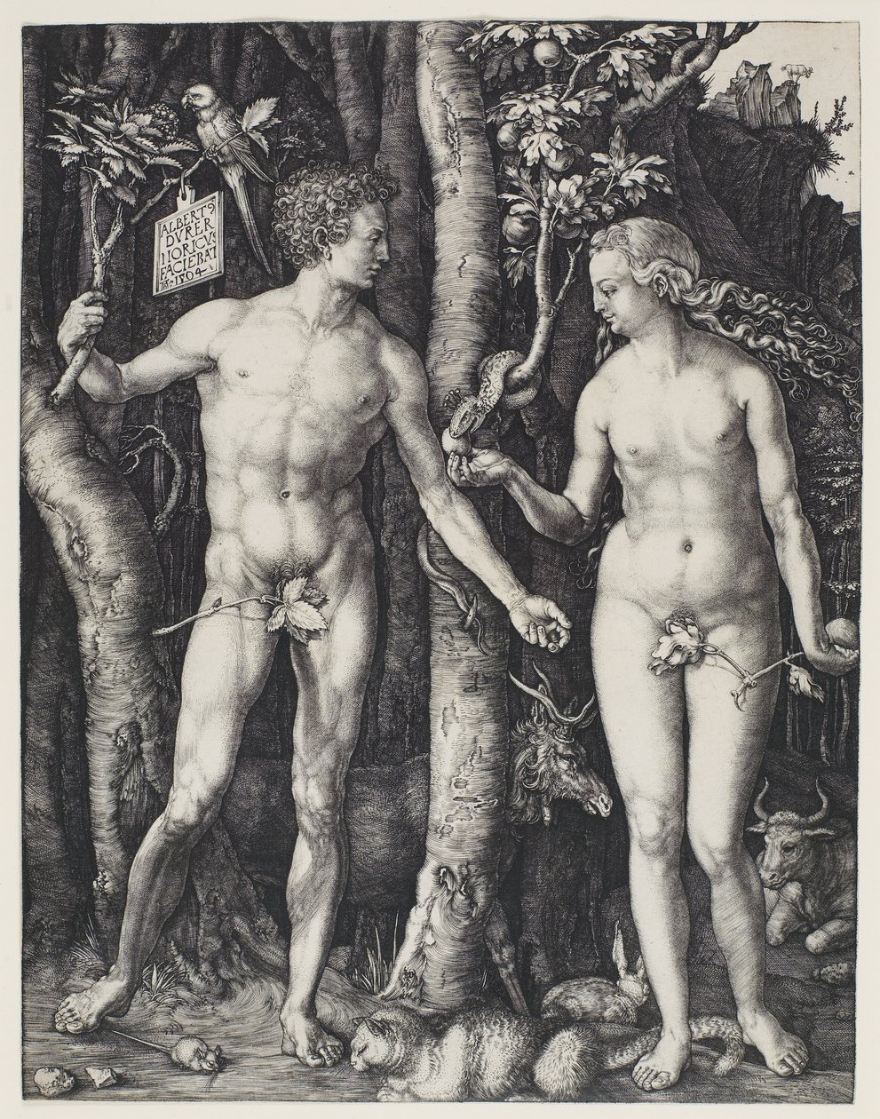 Adam a Eva od Albrecht Dürer