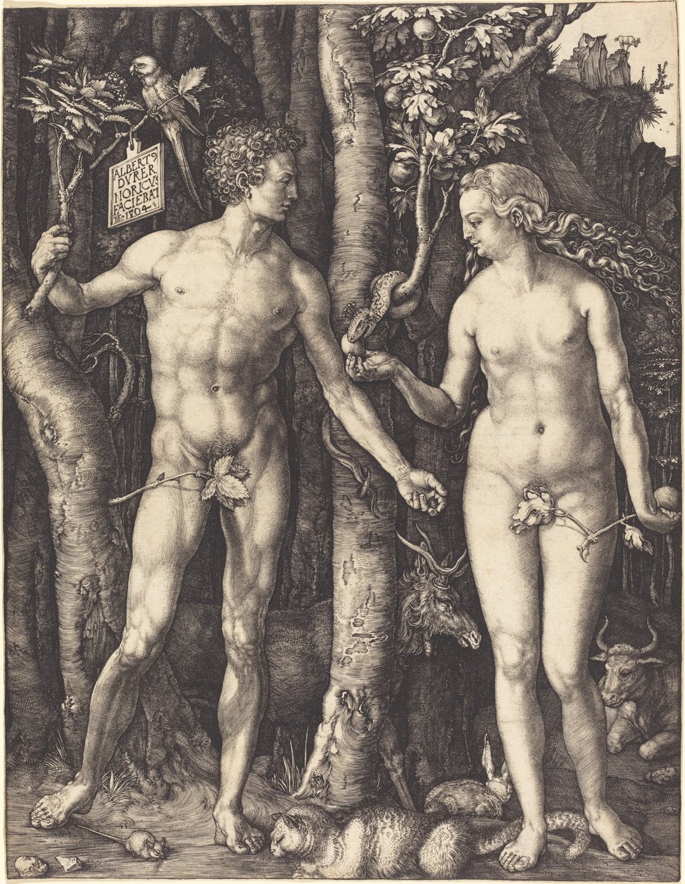 Adam a Eva od Albrecht Dürer