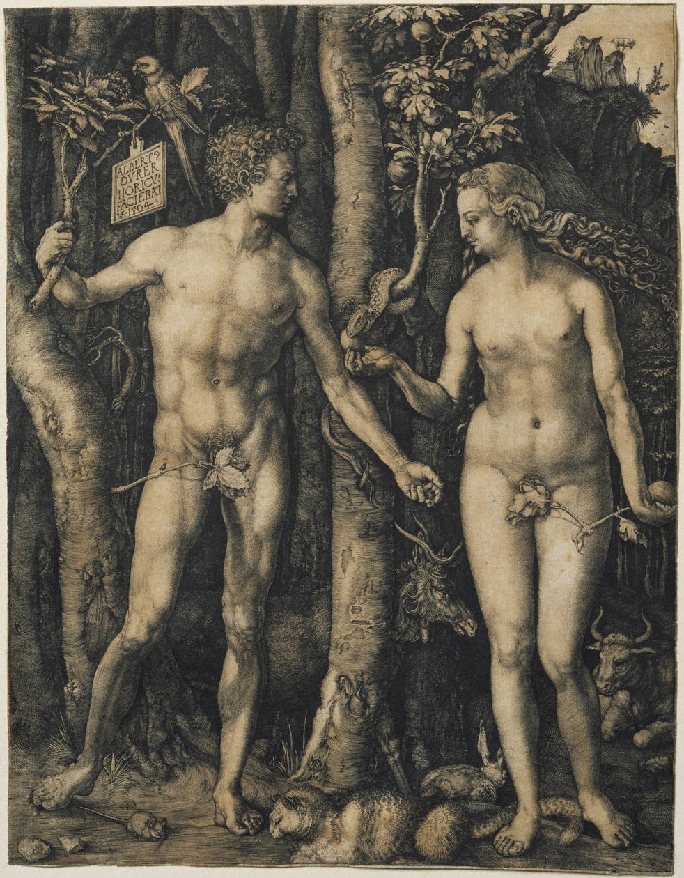 Adam a Eva od Albrecht Dürer