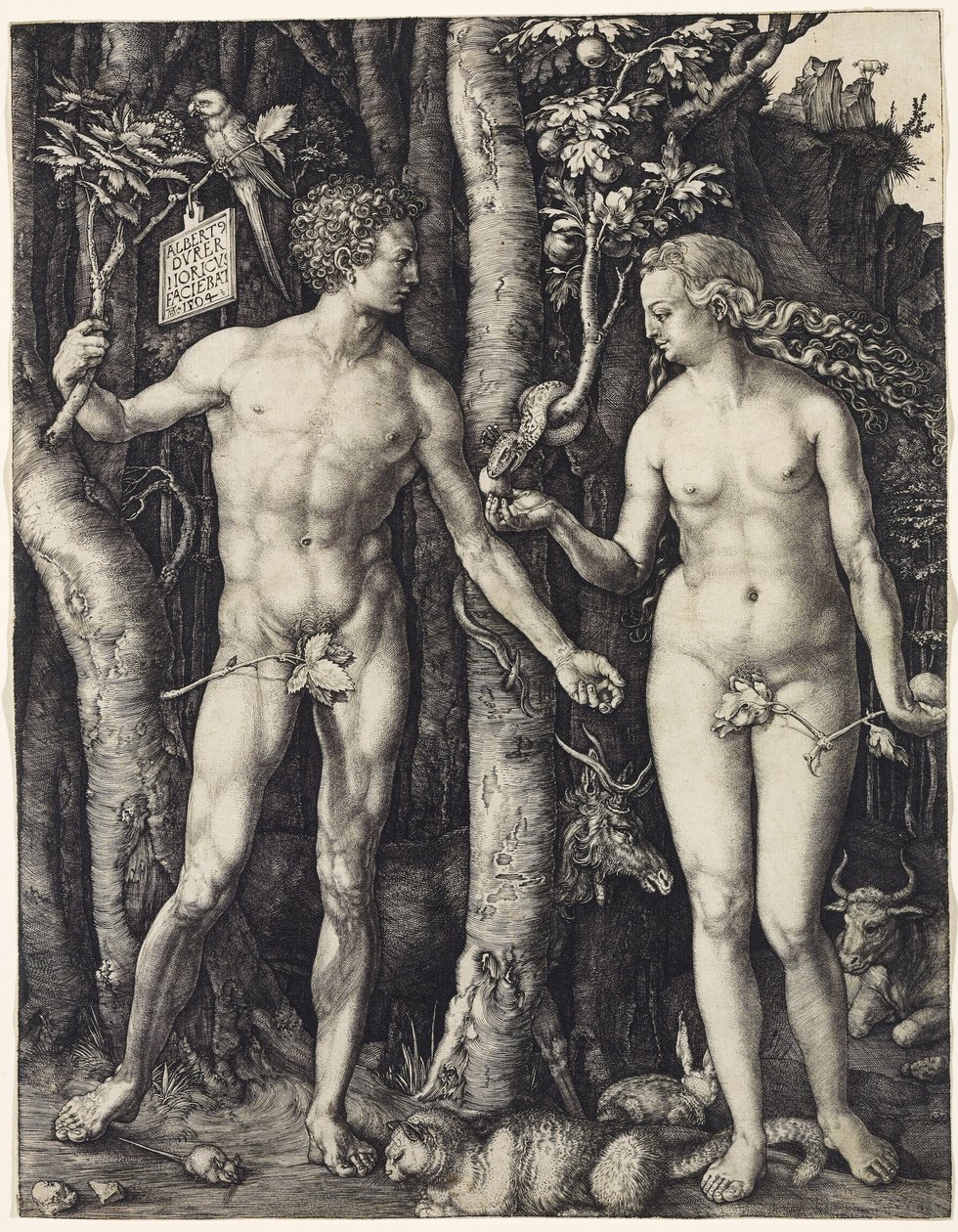 Adam a Eva od Albrecht Dürer