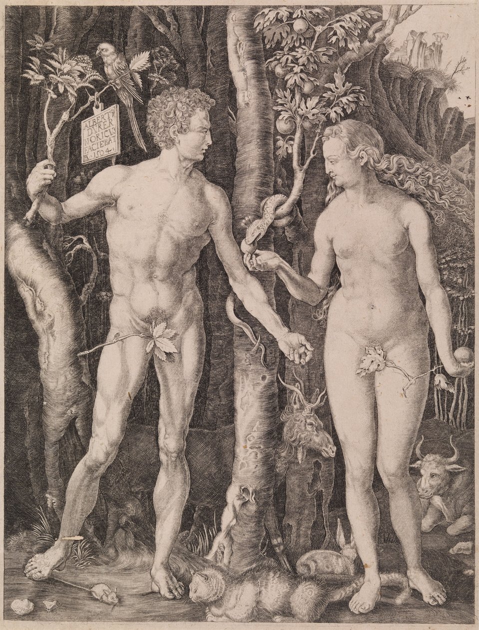 Adam a Eva od Albrecht Dürer