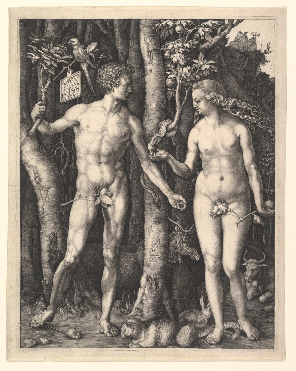 Adam a Eva od Albrecht Dürer