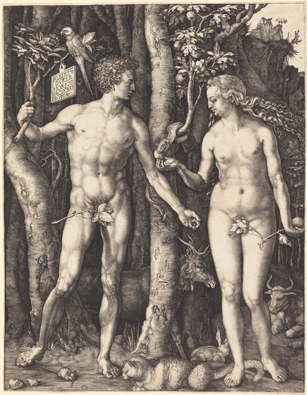 Adam a Eva od Albrecht Dürer