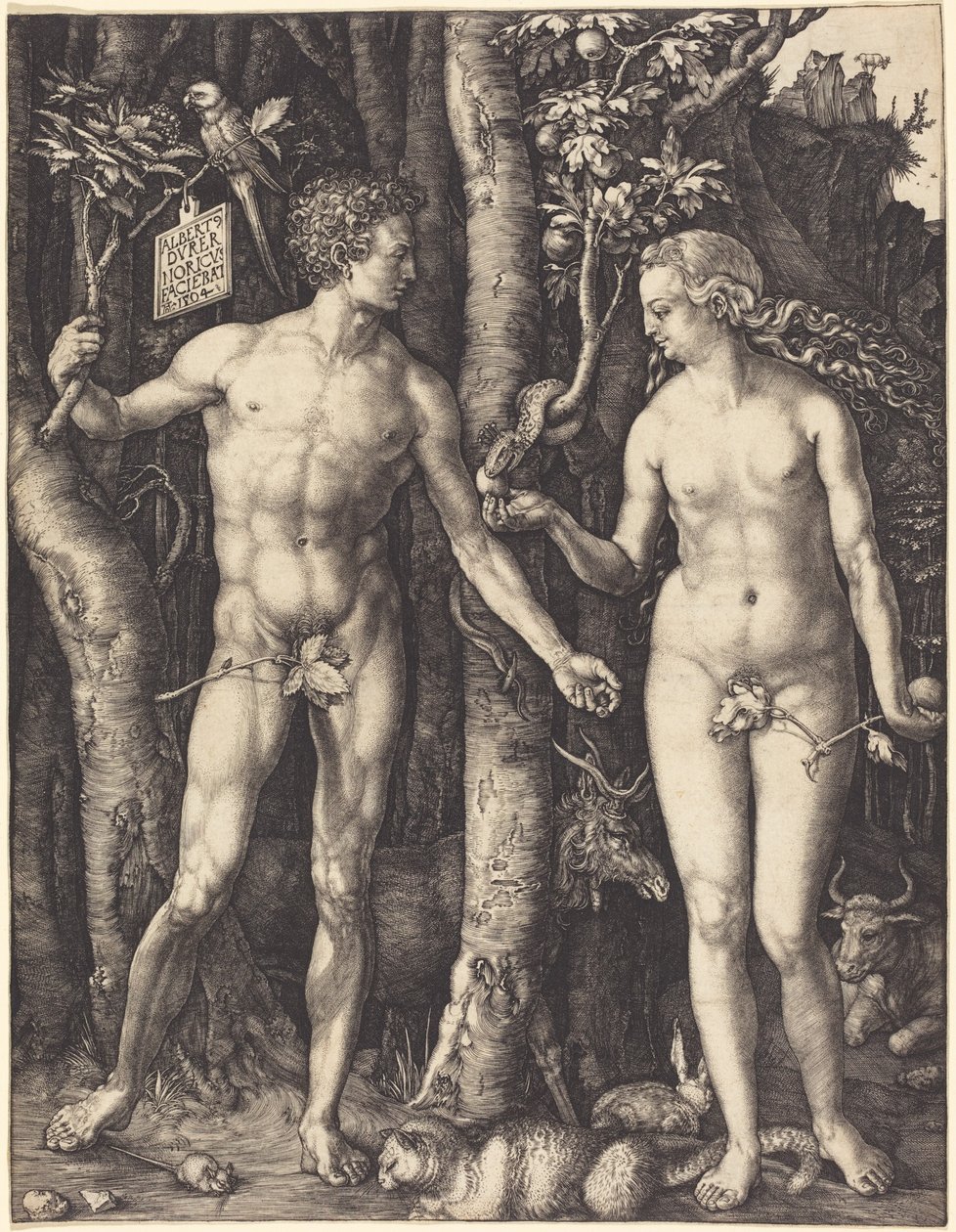 Adam a Eva od Albrecht Dürer